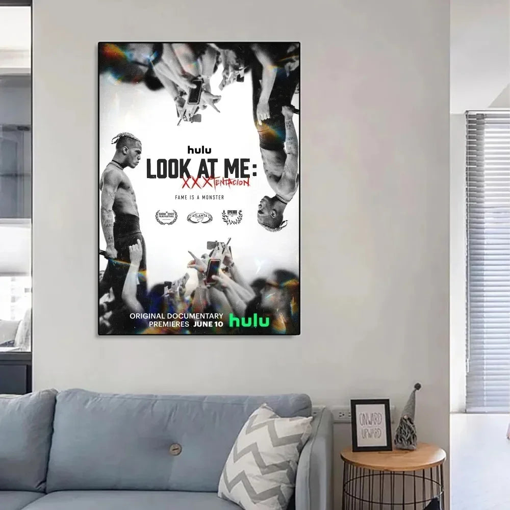 Hip Hop Rap Wall Art Hip Hop Z-XXXTentacion Music Cover Album Canvas Poster Print Living Room Bedroom Home Decor - Sun Studio