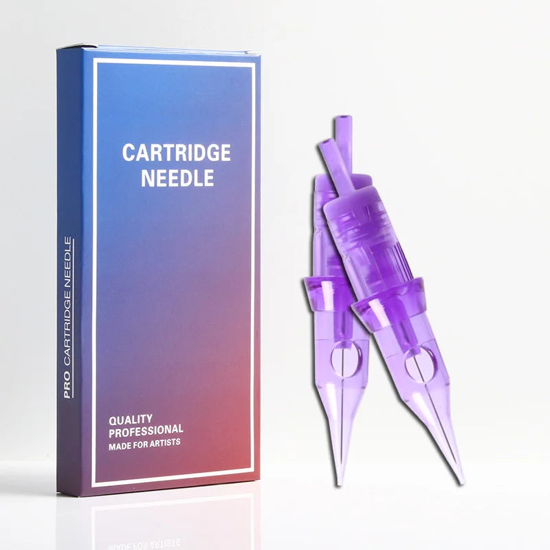 10pcs/Box Tattoo Needles Cartridge Disposable Sterilized Safety Needle RS/RL/RM/M1 With Membrane For Tattoo Rotary Machines - Sun Studio