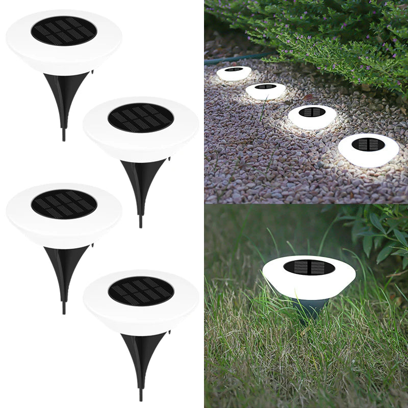 1/4Pack Solar Ground Lights,14LED Waterproof Outdoor Landscape Light, LED Lawn Lamp, for Garden Pathway Yard Deck Camping Decor - Sun Studio