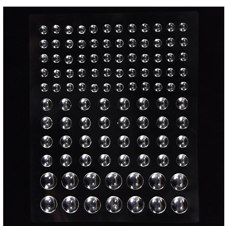 1 Pc Disposable Tattoo Stickers Face Jewelry Color Crystal Diamond DIY Eyes Face Body Waterproof Makeup Decorations Rhinestones - Sun Studio