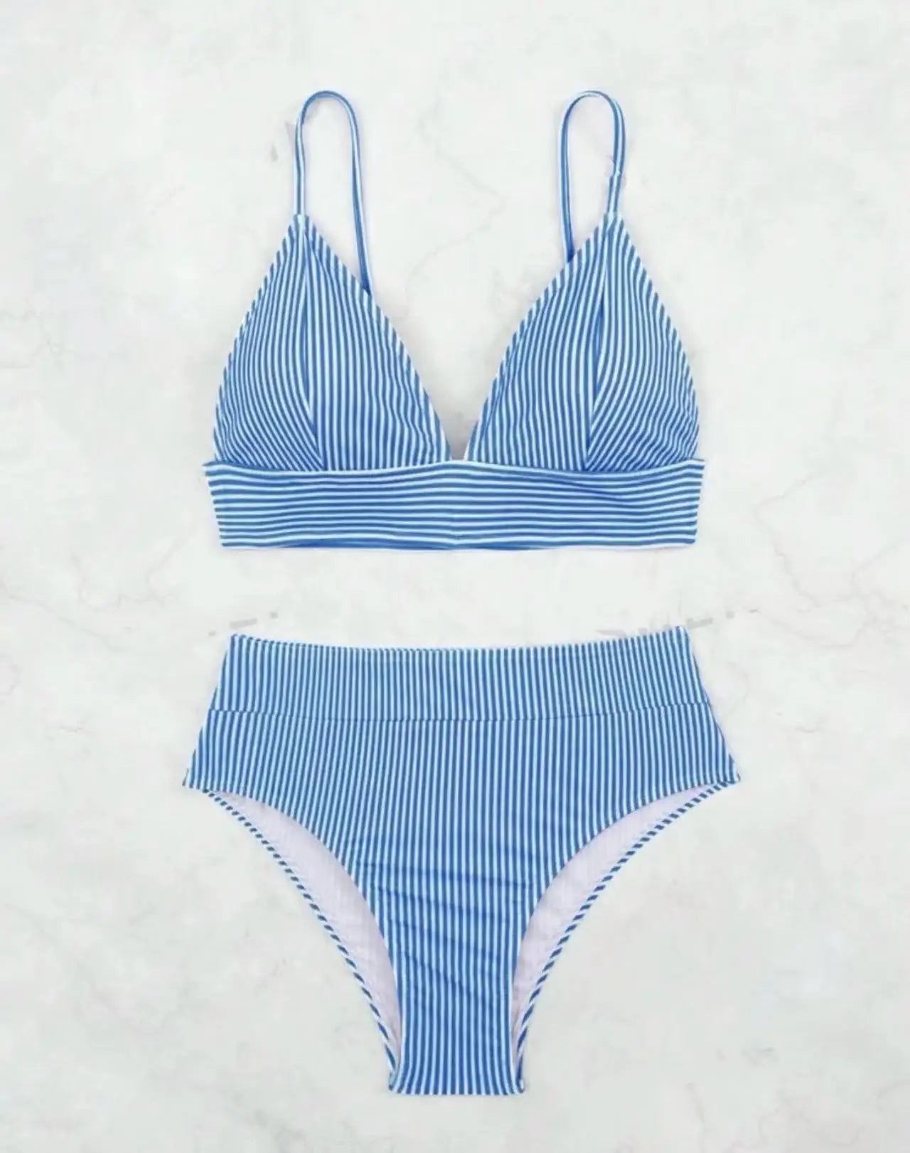 2026 Triangle Bikinis High Waist Strappy Swimsuit Women Sexy Striped Swimwear Female Bathers Swimming Bathing Swimming Swim Suit - Sun Studio
