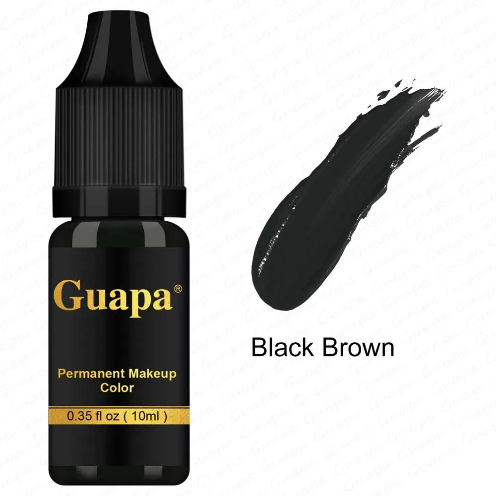 10ML Tattoo Ink Mikropigment Lippen Augenbrauen Permanente Makeup Pigment Tattoo Zubehör für Tattoo Augenbrauen Eyeliner Lippen