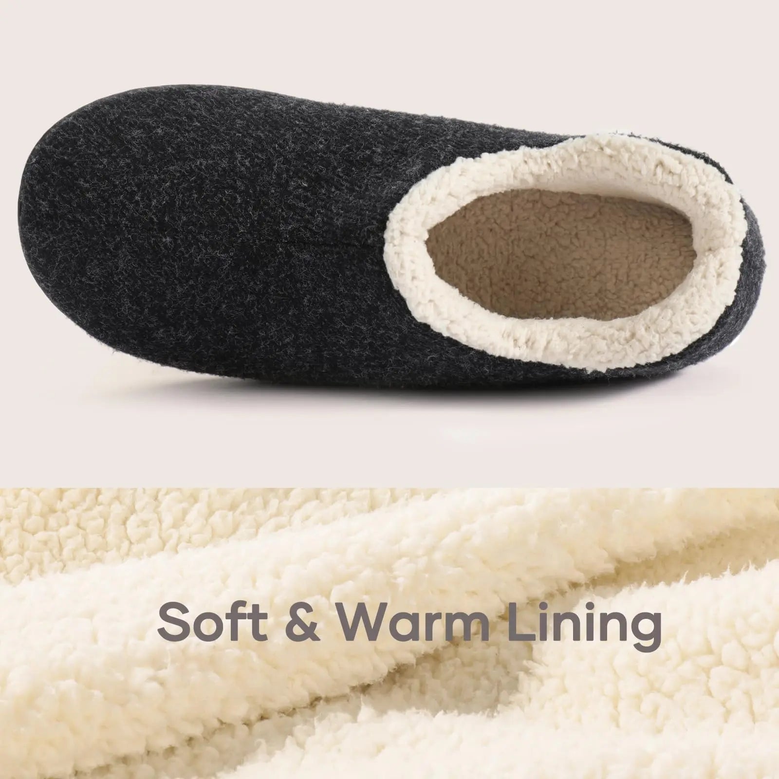 Asgard Winter Cotton Slippers For Men Outdoor Non-slip Warm Slippers Indoor Memory Foam Home Slippers Fashion Casual Furry Shoes - Sun Studio