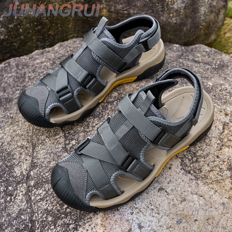 Summer Men Sandals Fashion Men's Casual Shoes Breathable Outdoor Beach Water Sports Shoes Non-slip Man Trekking Toursim Sandals - Sun Studio