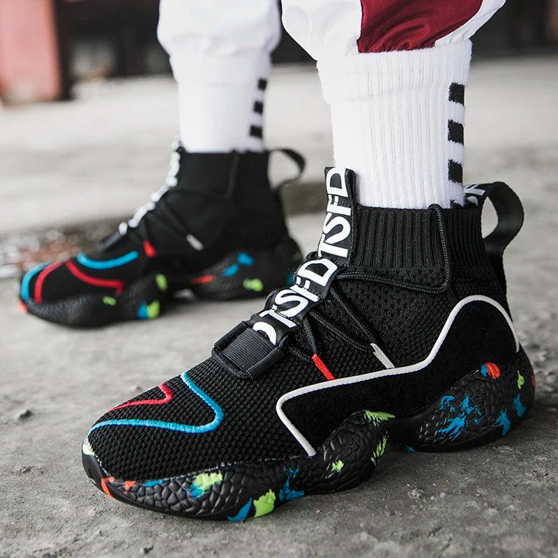 Casual Boot Shoes Men Camo Socks Sneakers Boots Shoes for Male Sneakers Breathable Jogging Trainer Socks Boots - Sun Studio