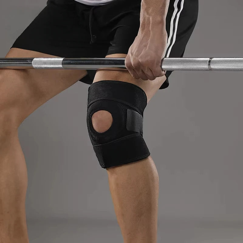 1 piece of sports and fitness knee pad, knee cap with adjustable knee support - Sun Studio