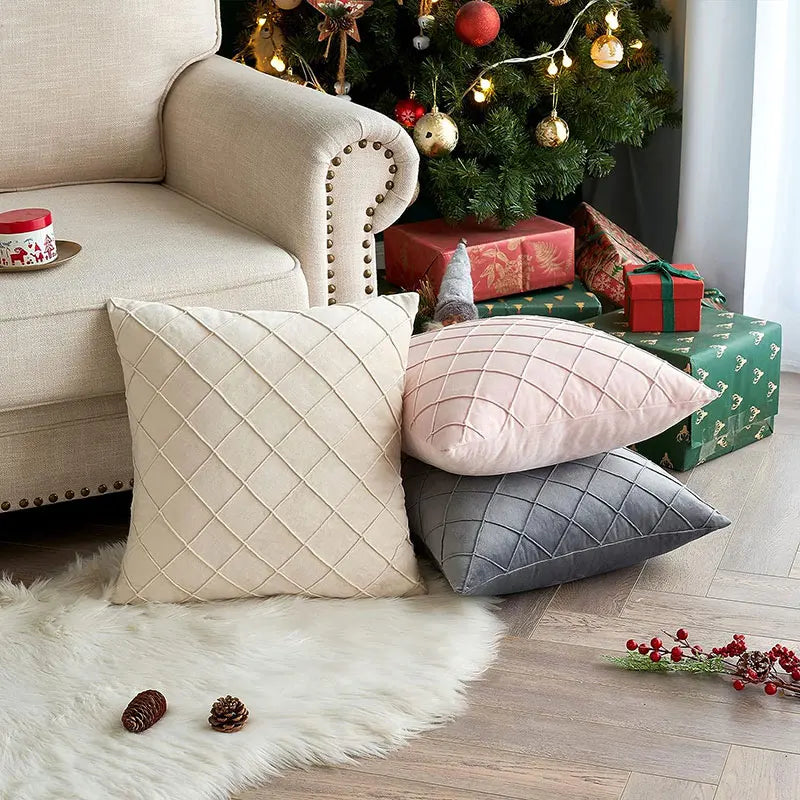 Multi-Color Velvet Cushion Cover For Sofa Living Room Soft Pillowcase Nordic Style Modern Home Decor Zipper Fundas De Cojines - Sun Studio