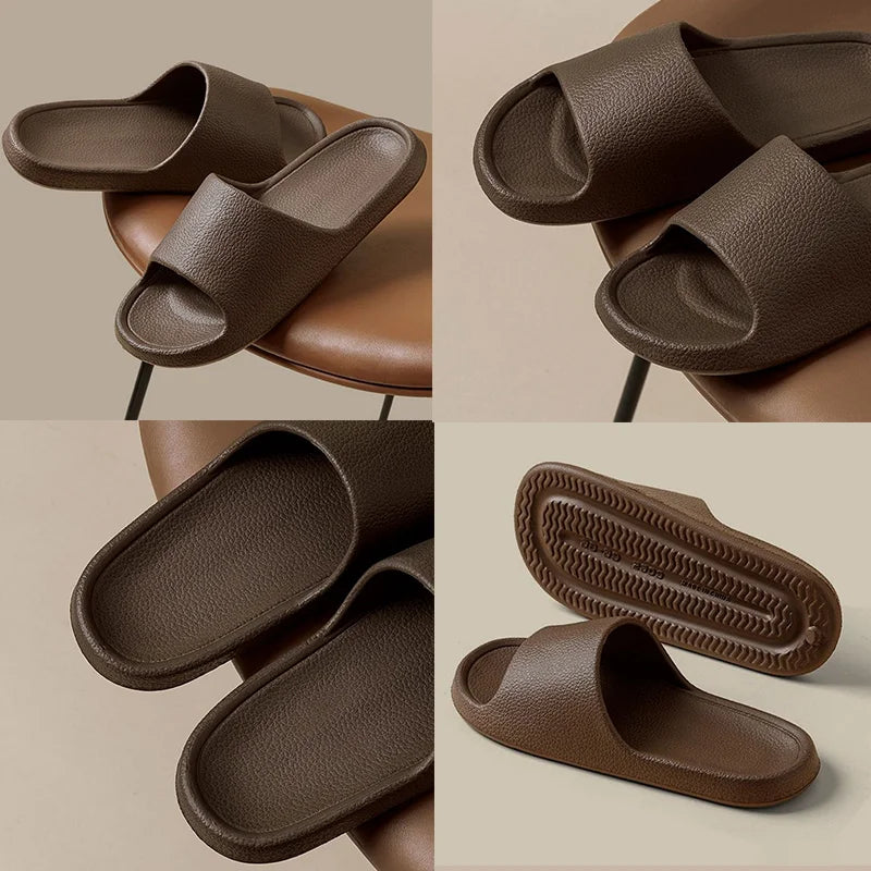 Summer NEW Slippers For Men Women Eva Soft Bottom Slippers Indoor House Slides Flat Sandals Outdoor Beach Shoes Man Flip Flops - Sun Studio