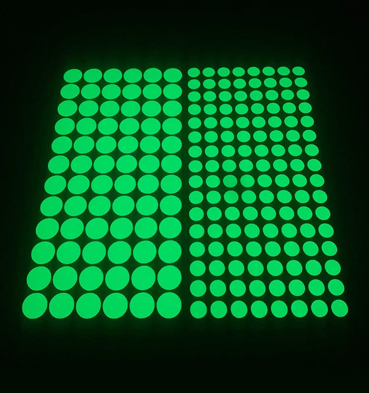 Luminous Round Dot Wall Stickers Kids Room Background Decoration Self-adhesive Decals Bedroom Home Decor Glow In The Dark Mural - Sun Studio