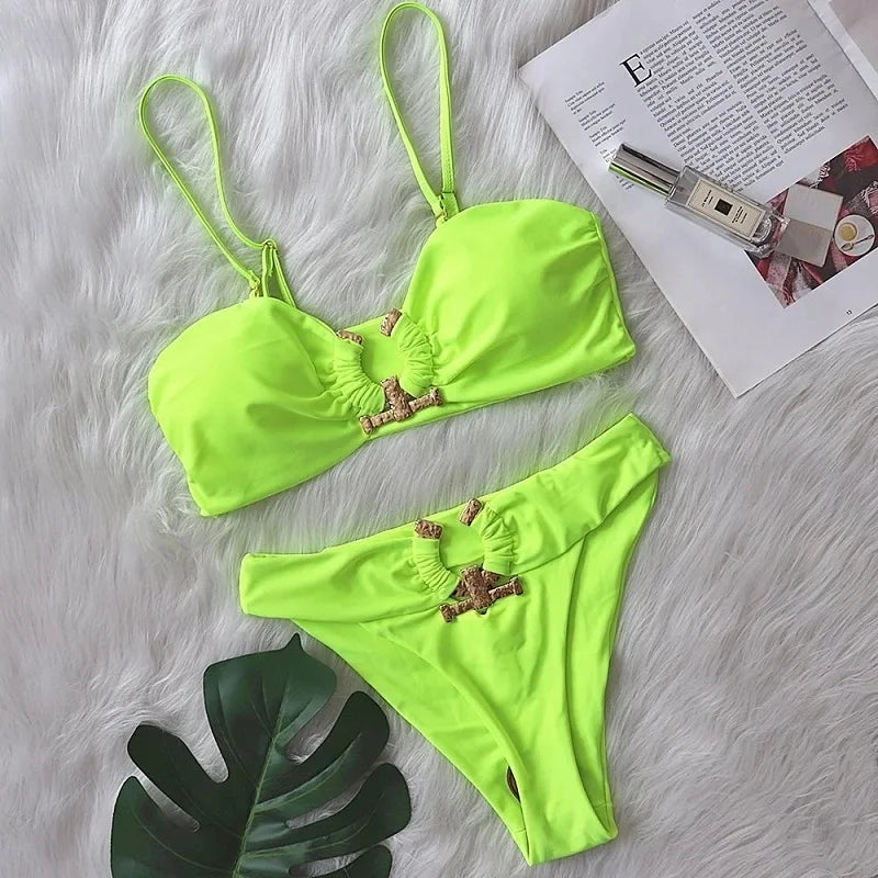 Pink Sexy Bikinis 2026 Women's Swimwear Female Swimsuit Swim Wear Bathing Suits Brazilian Girls Bikini Set Beachwear Pool Bather - Sun Studio