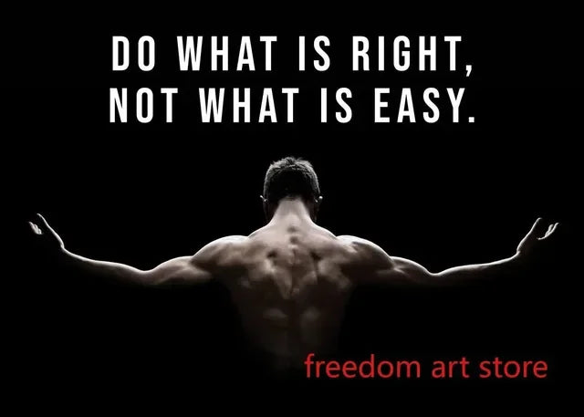 Gym Motivation Muscle Man Bodybuilding Fitness Strength Barbell Art Poster Canvas Painting  Wall Print Picture for Home Gym Deco - Sun Studio