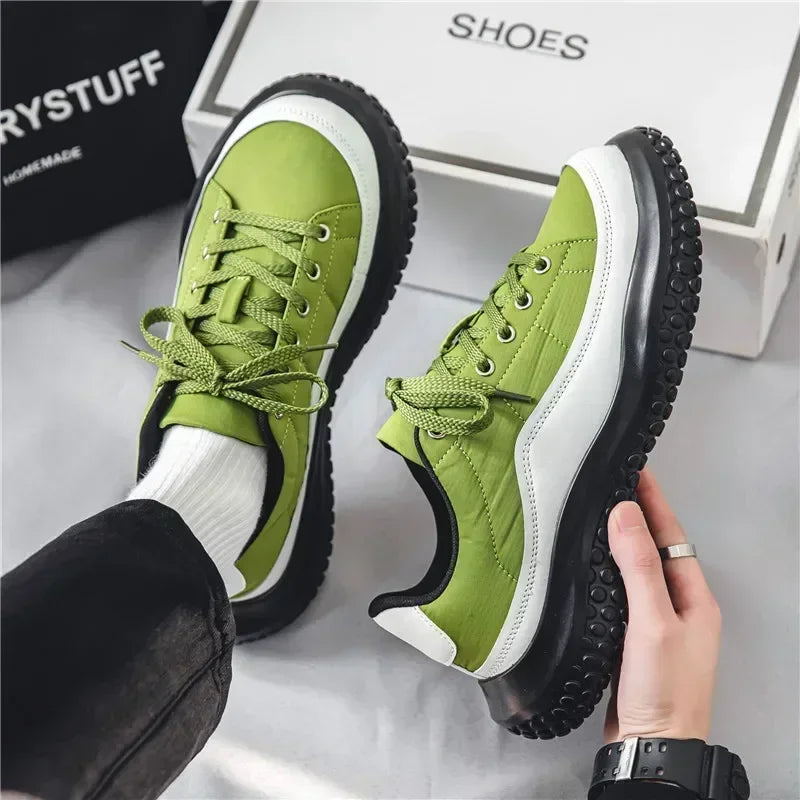2025 Herren Canvas Schuhe Freizeitschuhe Straßenmode Jugend Flach Skate Schuhe Sneakers Loafers Neu Sommer Atmungsaktive Bequeme Wild