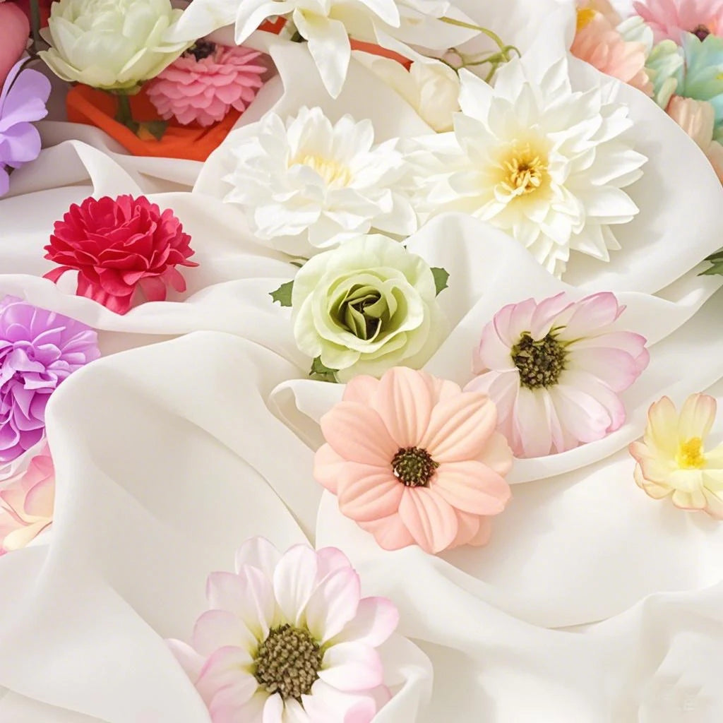 20/52Pcs Mini Random Mix Artificial Flowers Silk Fake Flowers for Home Decor DIY Craft Gifts Accessories Bride Wedding Decor - Sun Studio
