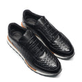 4 Farben Echtes Leder Herren Luxus Sneaker Karomuster Schnürschuhe Männer Freizeit Weiße Oxford Schuhe Angebote Frühling Herbst 2024