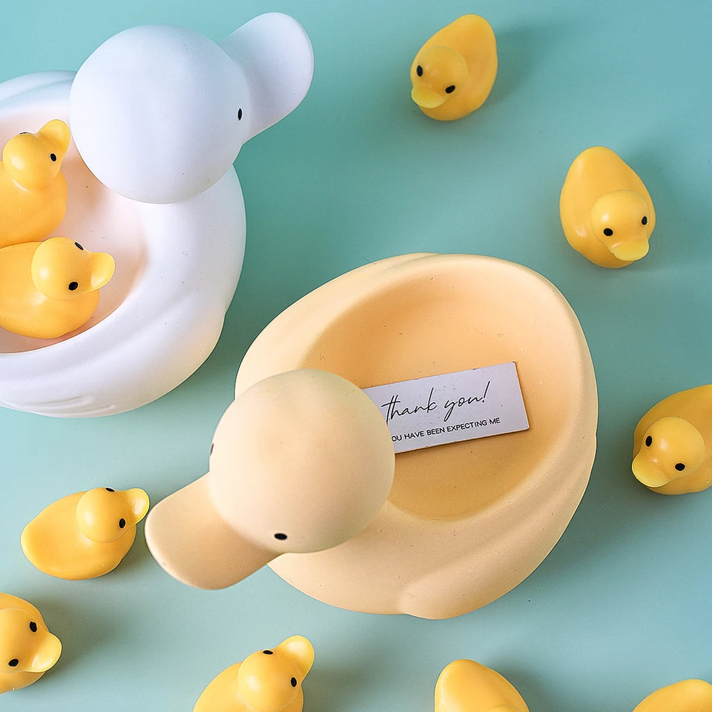 S/M/L Duck Silicone Mold DIY Handmade Cute Cartoon Duck Scented Candle Flowerpot Candle Jar Storage Box Plaster Mold Home Decor - Sun Studio