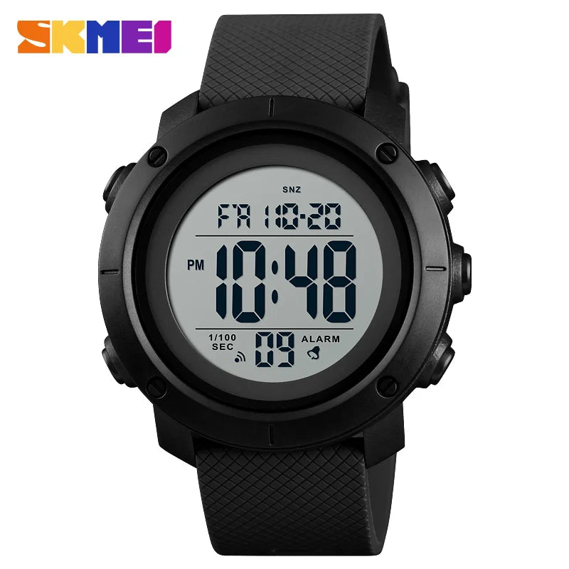 SKMEI Men Fashion Digital Watch Large Dial Alarm Clock Waterproof Watches Sport Outdoor Sports Men's Electronic Watch - Sun Studio
