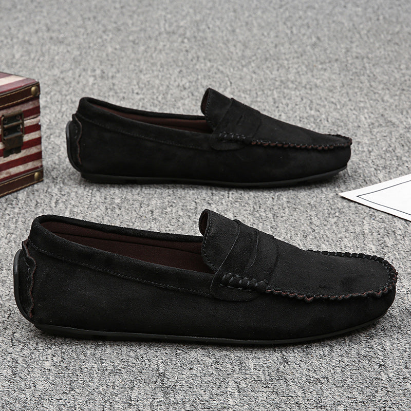 Trend Wildleder Herren Lässige Schuhe Atmungsaktiver Komfort Slip-On Herren Fahr Schuhe Mode Herren Bequeme Schuhe Luxus Marke Mokassins