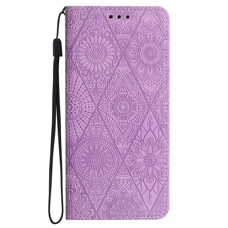 For Xiomi Redmi 9 9A 9T Case Mandala Totem Pattern Leather Flip Magnet Case for Etui Xiaomi Redmi 9 9T 9A 9C NFC 9AT Phone Cover - Sun Studio