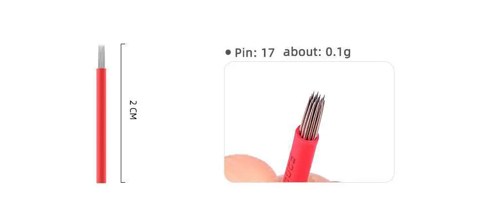 50Pcs Round Tattoo Needles Blades RS RL Microblading Permanent Makeup Fog Eyebrow Lip Needles Manual Pen Embroidery Needle - Sun Studio