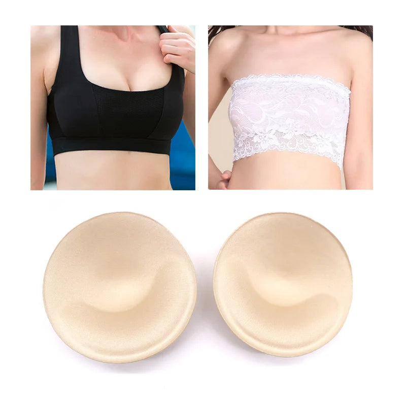 1pair Sponge Inserts In Bra Padded for Swimsuit Breast Push Up Fill Brassiere Breast Patch Pads Women Intimates Accessories - Sun Studio