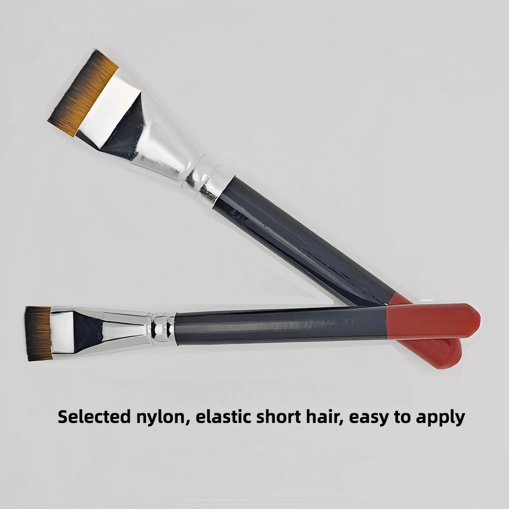 Professional Lacquer Art Brushes Set - 4pcs Short Hair Nylon Flat Brushes for Lacquerware, Oil Painting & Fine Art Tools - Sun Studio