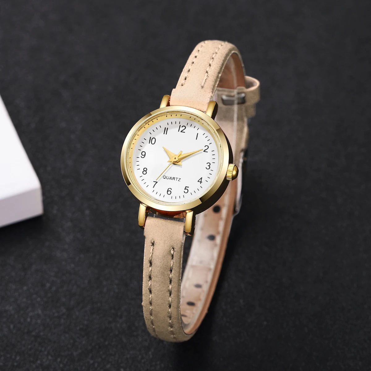 Fashion  Small Dial Women's Quartz Watch Ladies Leather Strap Wrist Watches Reloj Mujer（Without Box） - Sun Studio