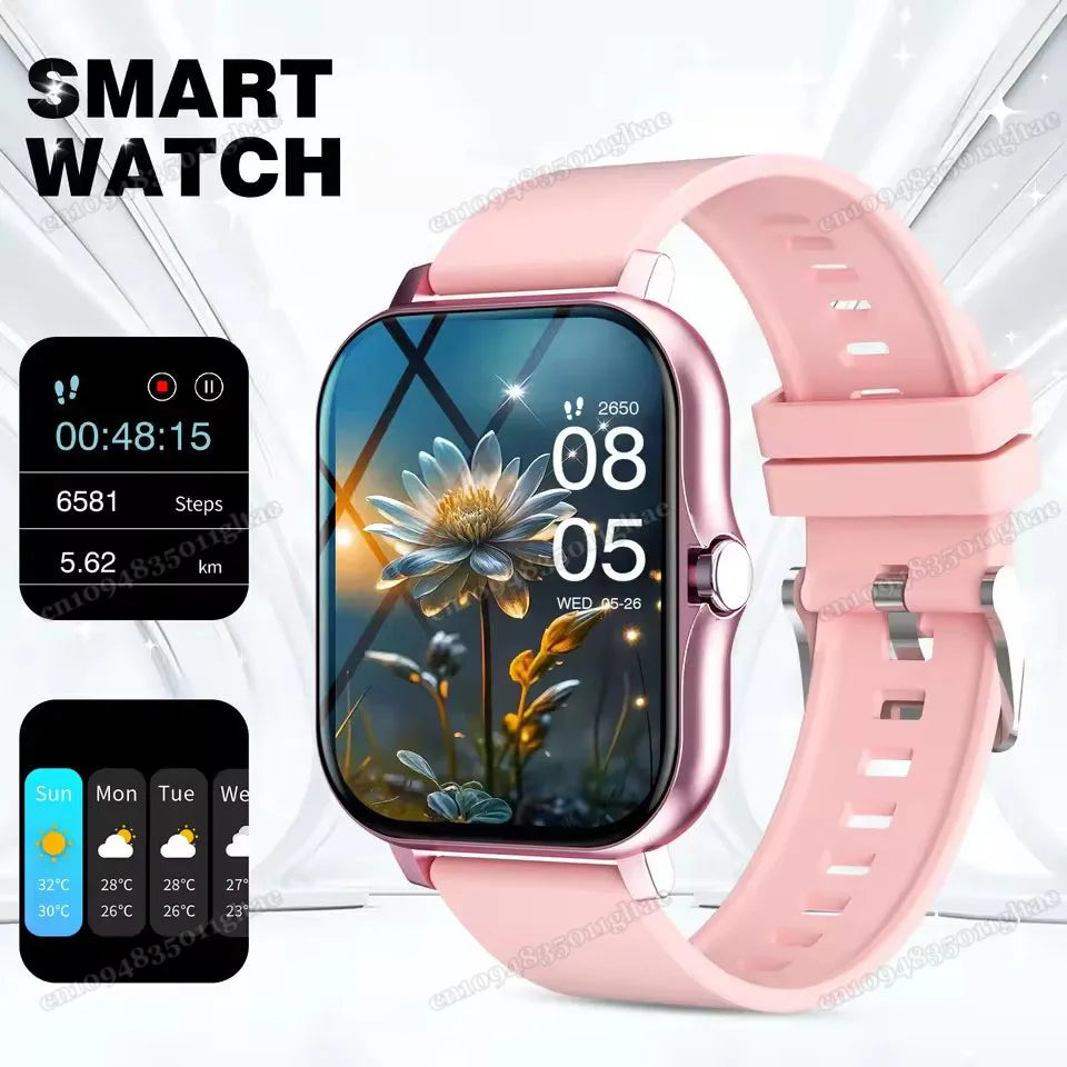 Smart Watch For Android IOS Watches 2.01inch HD Display Bluetooth Call Message Alert Music Sports Mode Smartwatch Men Women Gift - Sun Studio