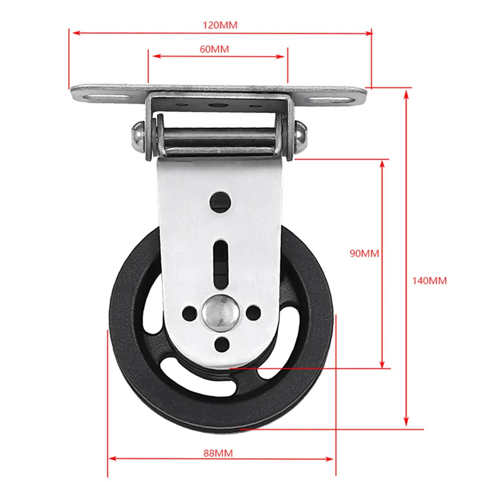 Gym Pulley Silent Nylon Gym Cable Pulley Wheel Diameter 88mm - Sun Studio