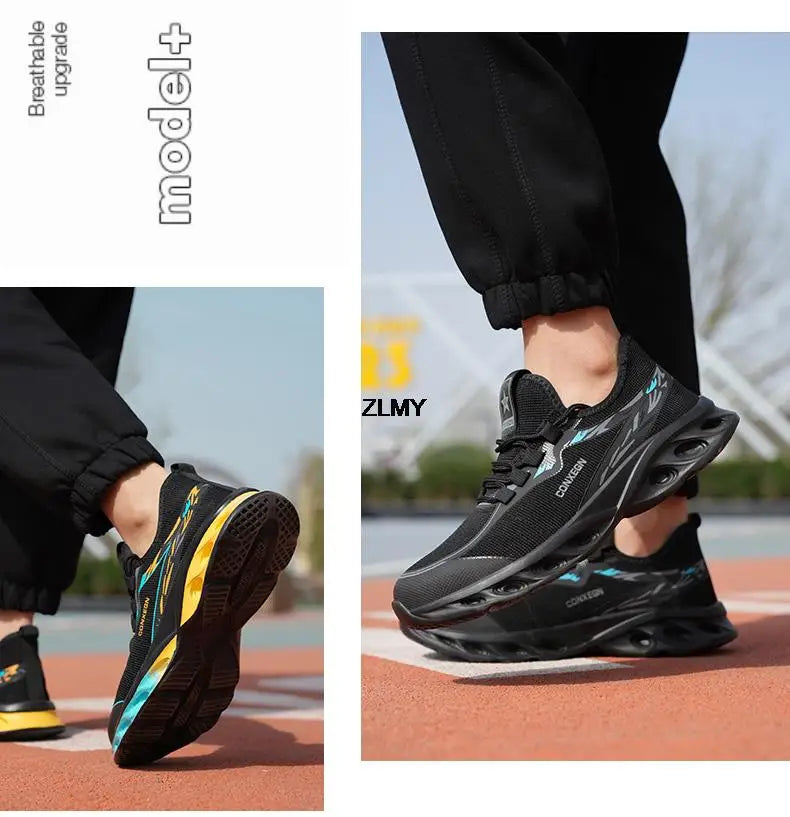 Fashion Safety Shoes for Men Steel Toe Sneakers Puncture Proof Industrial Work Shoes Man Breathable Work Safety Boots Anti-smash - Sun Studio