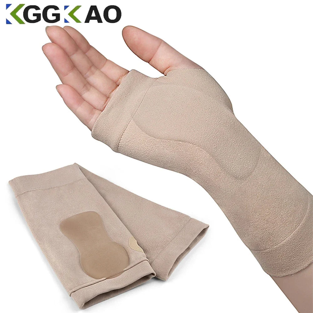 1PCS Wrist Thumb Support Compression Gloves,Wrist Brace Compression Sleeves with Soft Gel Pad for Arthritis,Carpal Tunnel Splint - Sun Studio
