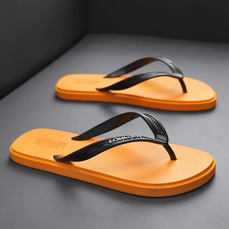 Neue Herren Flip-Flops mit weicher Sohle, bequem, offene Zehen Flip-Flops für Innen- und Außenwanderungen, Sommer Strand Flip-Flops für