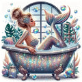 Evershine Full Square Diamond Painting Woman  Cross Stitch Embroidery Mermaid Diamond Mosaic Portrait Picture Home Decor - Sun Studio