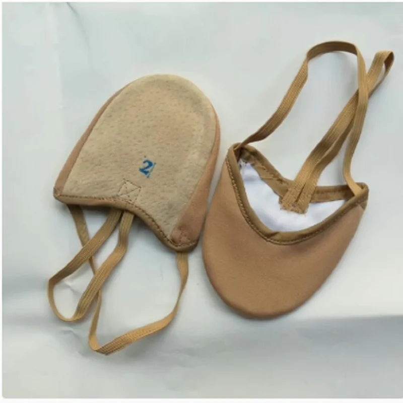 Half Length Rhythmic Gymnastics Equipment Soft Breathable Socks Knitted Sole Shoes Art Gym Child Adult Dancing Pads Insoles - Sun Studio