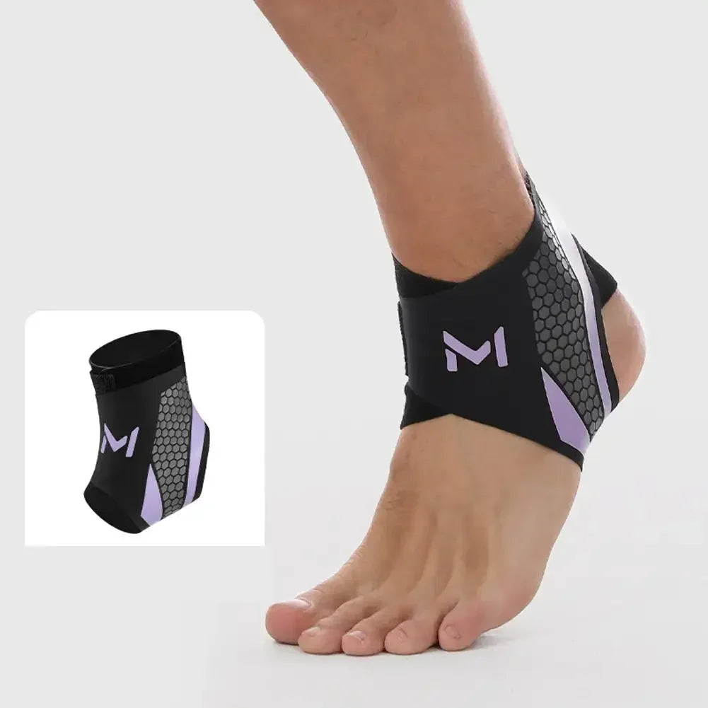 1PC Professional Y-Type Ankle Brace - High Elastic Bidirectional Compression Anti-Sprain Guard for Basketball Sports - Sun Studio