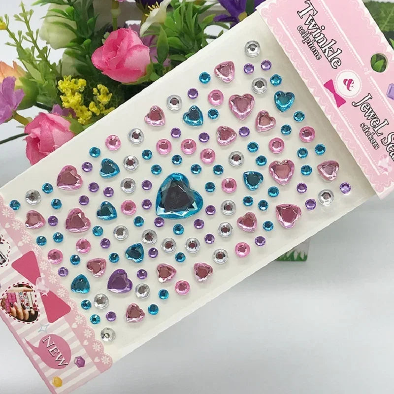 Glitzer Gesicht Aufkleber für Kinder Strasssteine für Augen Gesicht Diamanten Helle Aufkleber Festival Makeup Juwelen Aufkleber ZS006
