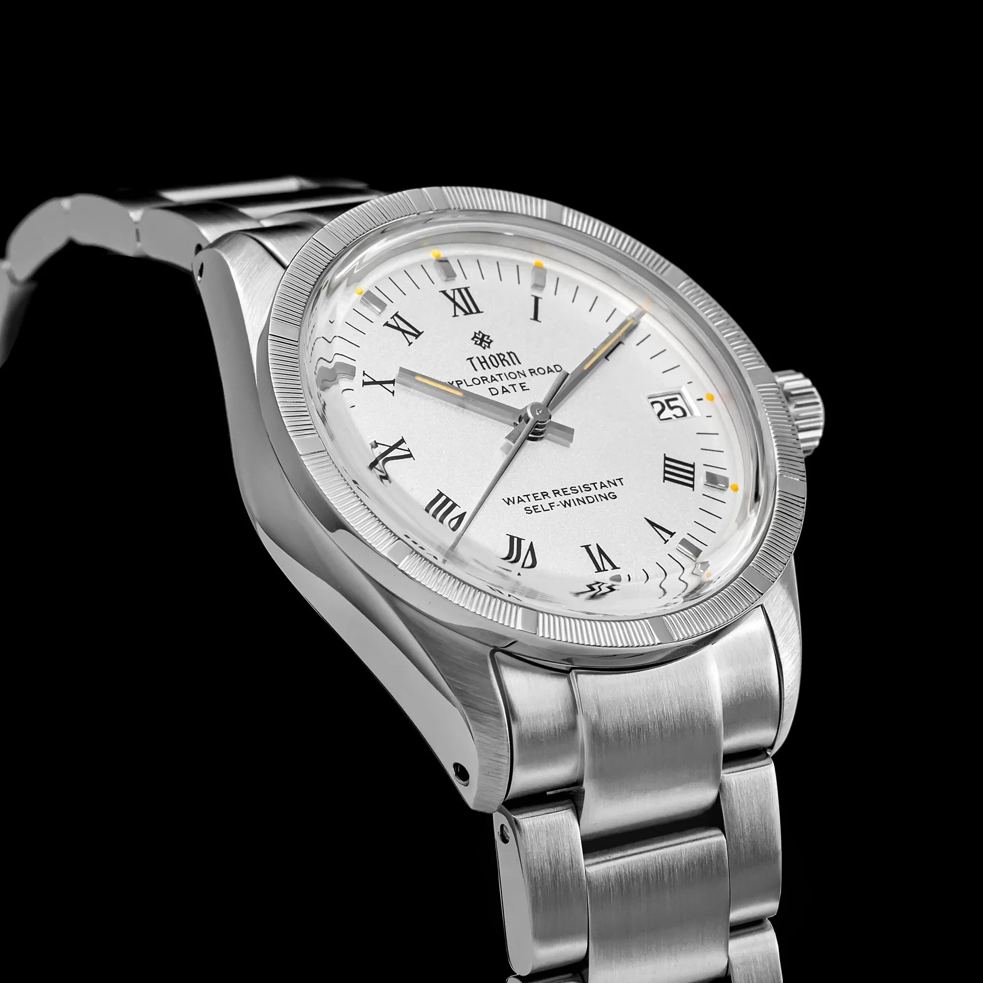 THORN T004 34mm Retro Men's Watch Automatic Movement Watch Hemisphere Sapphire Luminous 10Bar Waterproof Watches - Sun Studio