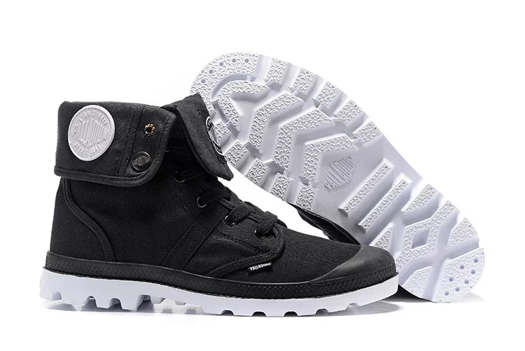PALLADIUM Pallabrouse Dunkelbraune Sneakers Herren/Damen Hochschaft Army Freizeit Stiefeletten Canvas Lässige Schuhe Rutschfeste Schuhe 36-45