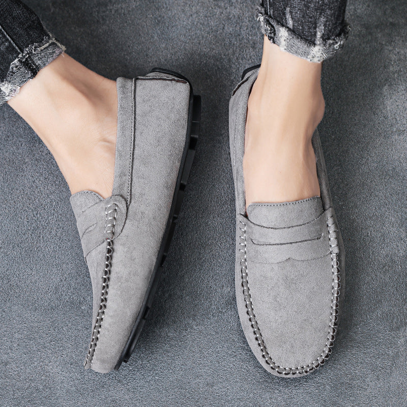 Trend Wildleder Herren Lässige Schuhe Atmungsaktiver Komfort Slip-On Herren Fahr Schuhe Mode Herren Bequeme Schuhe Luxus Marke Mokassins