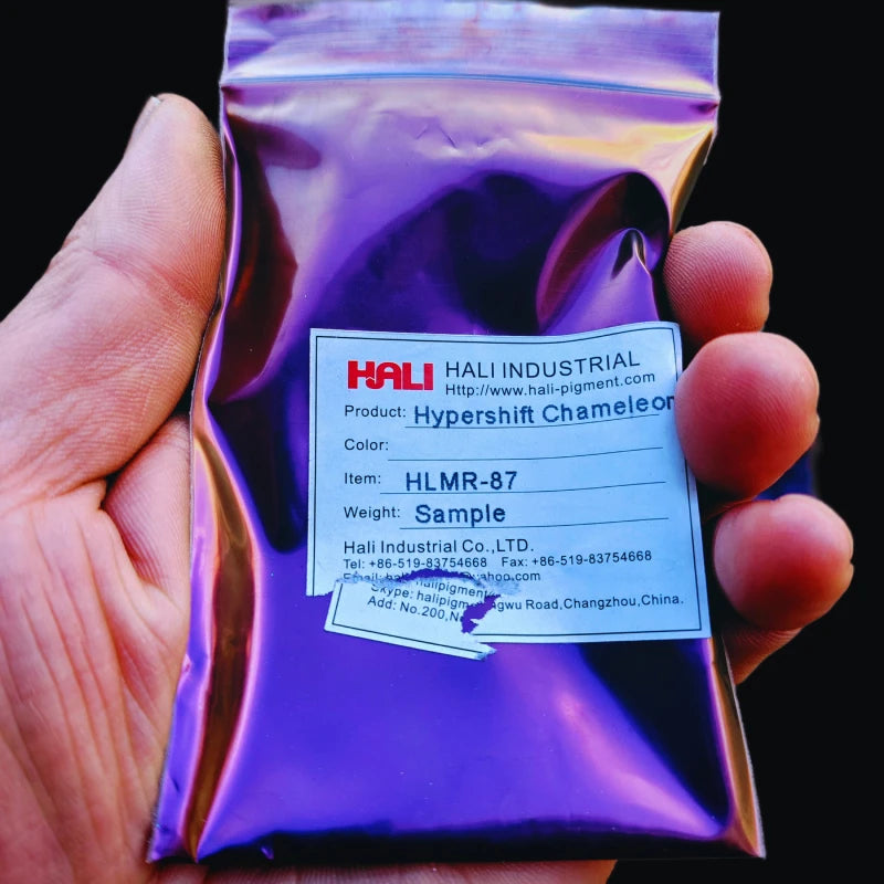 1G/Glas Super Chamäleon Automobilfarbe Pigmentpulver Hypershift Chamäleon Pigment Farbenwechsel Blau/Rot/Violett Artikel:HLMR-46