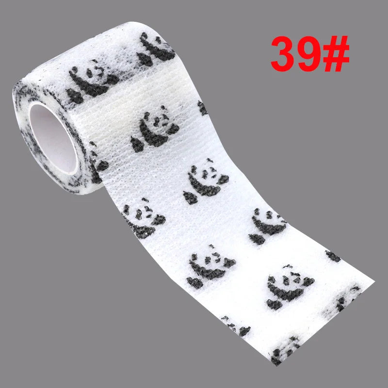 Animal Pattern Printed Self Adhesive Elastic Bandage 4.5m Sports Wrap Tape for Finger Joint Knee First Aid Kit Pet Tape - Sun Studio