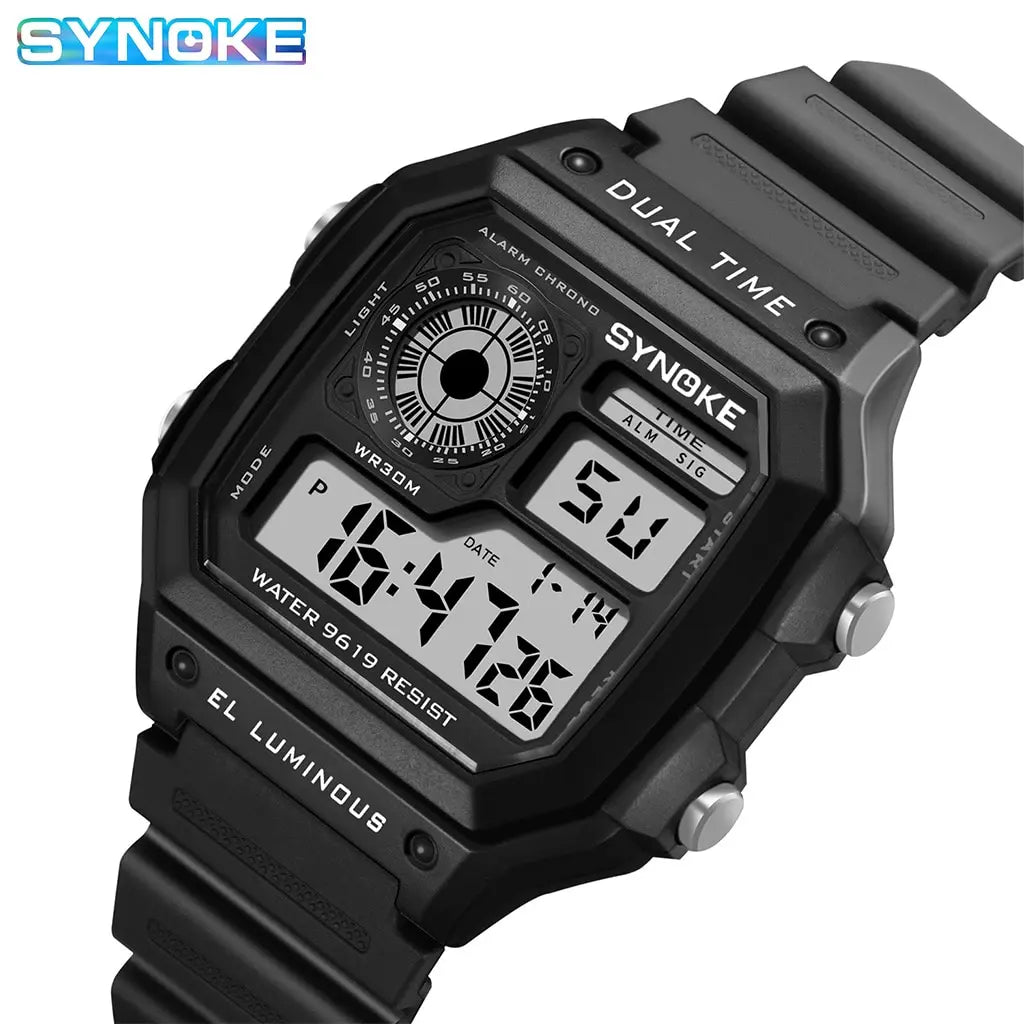 SYNOKE Military Digital Watches Men Sports Luminous Chronograph Waterproof Male Electronic Wrist Watches Relogio Masculino - Sun Studio