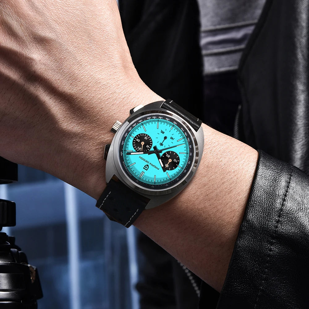 PAGANI DESIGN Panda Men's Watches 2025 Top Luxury Quartz Watch For Men Chronograph Wristwatches AR Sapphire Waterproof Luminous - Sun Studio