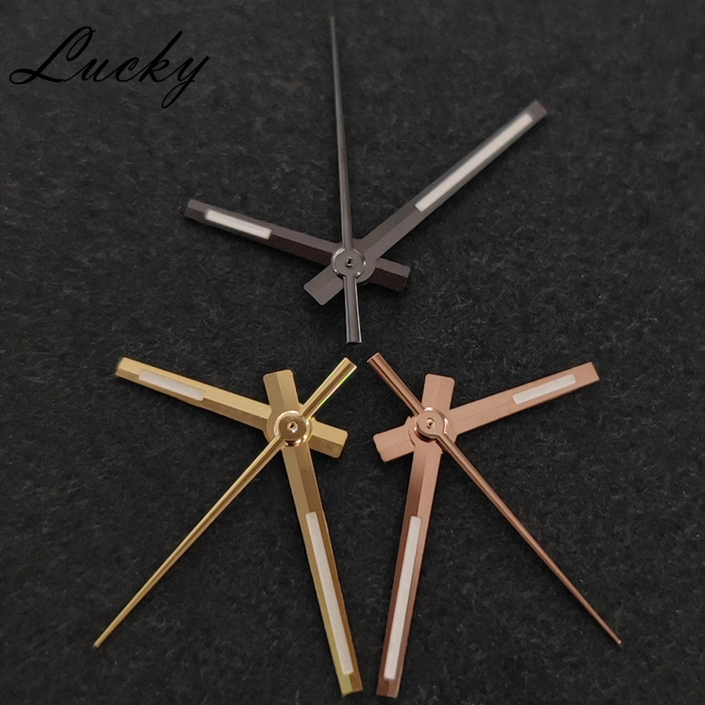 NH35 NH36 High Quality Hands Silver Gun Gold Rose Gold Watch Hands Green Luminous Watches Pointers Fit NH35/NH36/4R/7S Movement - Sun Studio