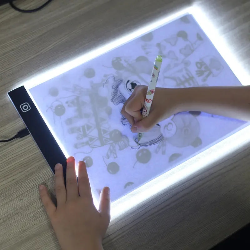 A4/A5 LED copying board, 3-level dimming copy table, drawing puzzle toy, gift, dimmable children's Painting board - Sun Studio