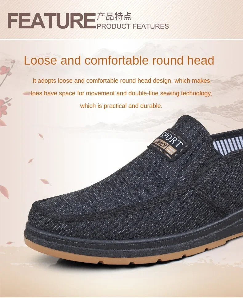Hot selling men's sports shoes for spring and summer 2025, casual old Beijing walking shoes, breathable men's cloth shoes - Sun Studio
