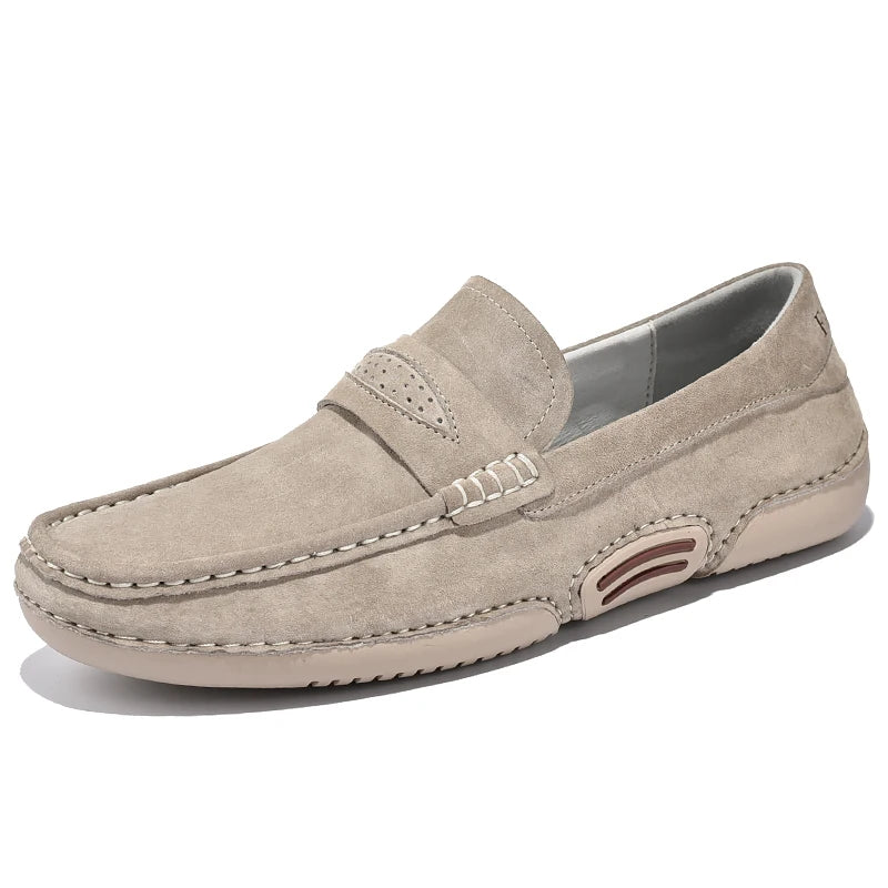 Qualität Echtes Leder Schuhe Männer Loafer Slip-On Weiches Leder Freizeit Männer Schuhe Komfort Fahr Schuhe Männer Flach Gehen Fußbekleidung