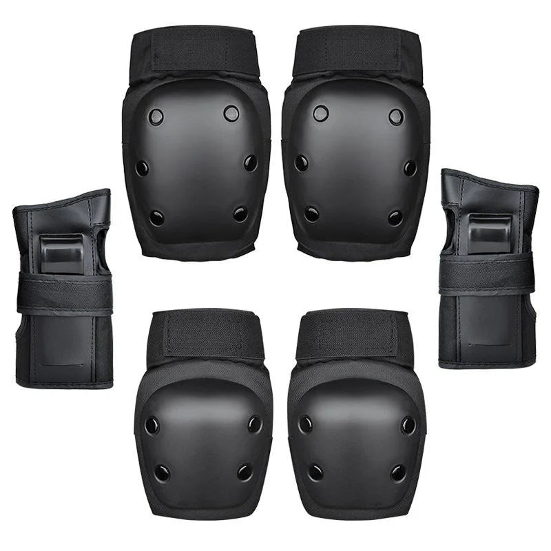 Papaison 6pcs Protective Gear Bike Skate Roller Scooter Riding Knee Pads Wrist Guard Elbow Pads Set PP Shell EVA Liner in Stock - Sun Studio