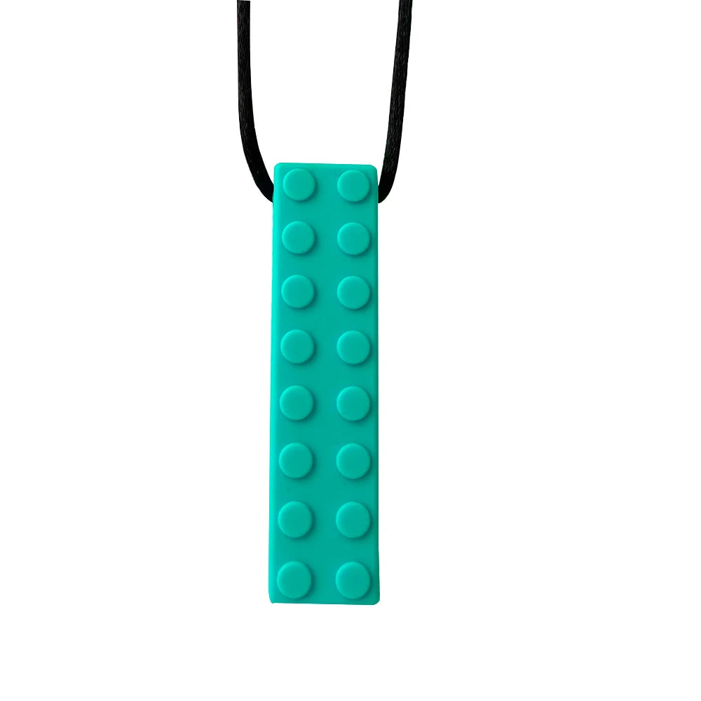 1pcs Silicone Teether Kids Chew Necklace Sensory Chewy Pendant Oral Motor Toys Therapy Tools for Autism ADHD chidren's goods - Sun Studio
