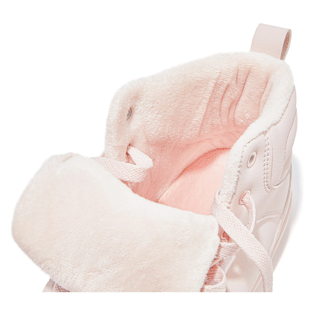 HOBIBEAR Unisex Winter Barefoot Shoes Womens Men Wide Toe Box Faux Fur Lined Ankle Sneakers Artificial Leather Lace Up Shoes - Sun Studio