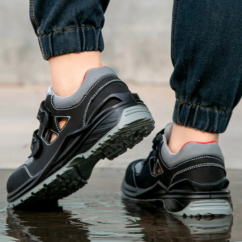Summer Safety Shoes Men Construction Site Work Shoes Wear Resistant Anti Slip Breathable Sandals For Men Indestructible Shoes - Sun Studio